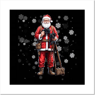 Santa Photographer - Funny Holiday Christmas Pajama Posters and Art